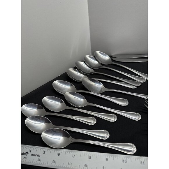 Rogers & Co. Stainless Steel Flatware Rose Trio Set - Picture 3 of 5